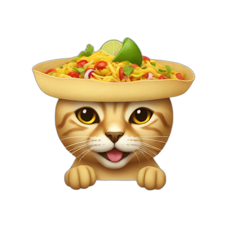 mexican-food cat emoji