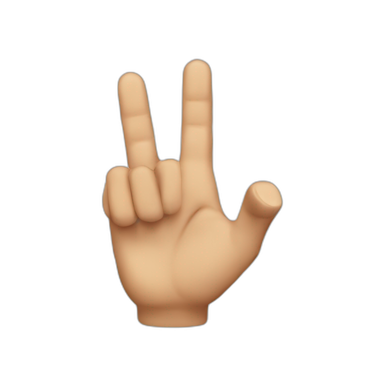 Flip finger emoji