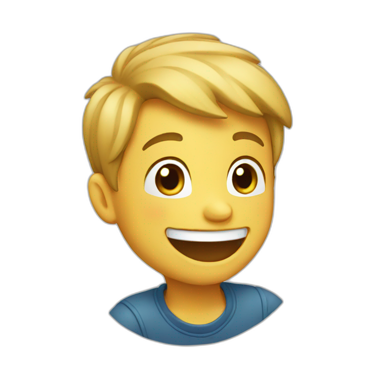 Boy laughing emoji