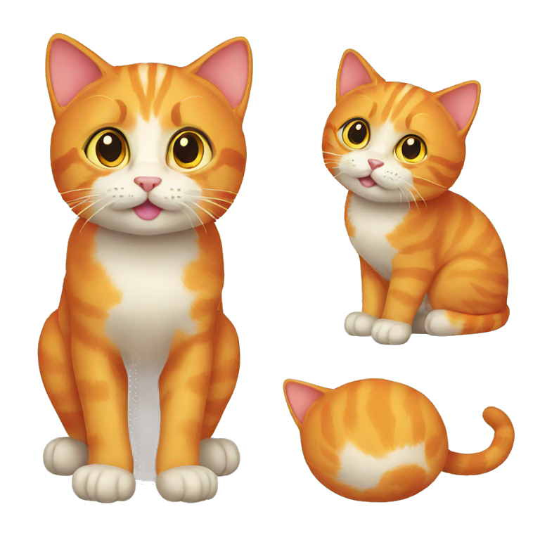 Orange cat emoji