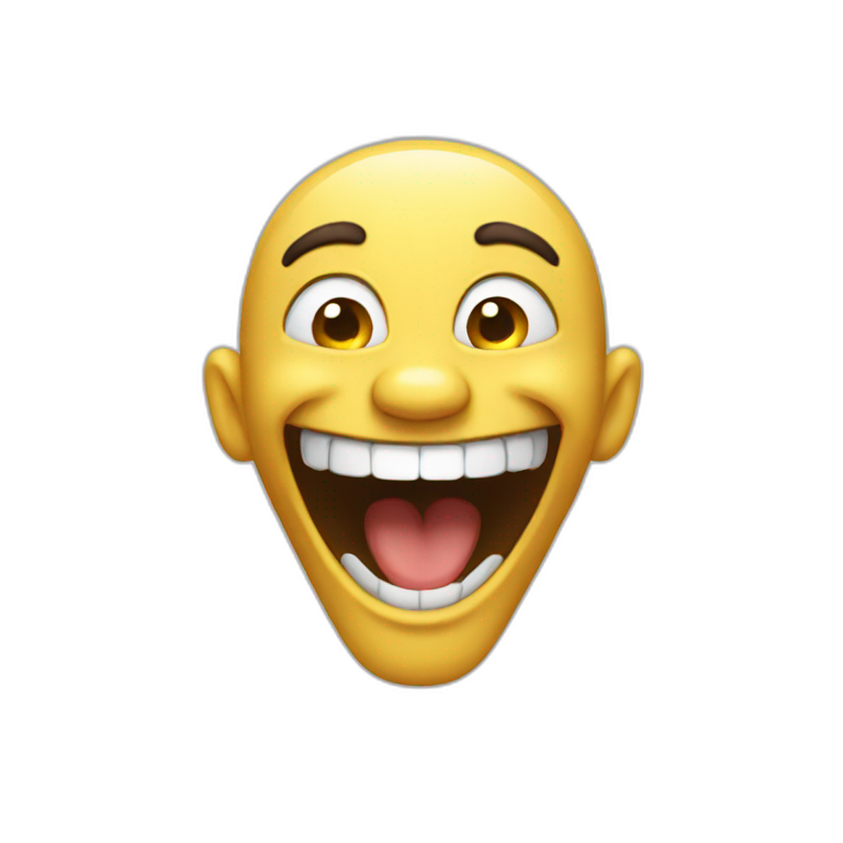 Insane laughter emoji