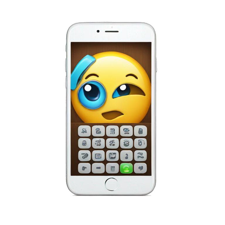 phone with app installed emoji