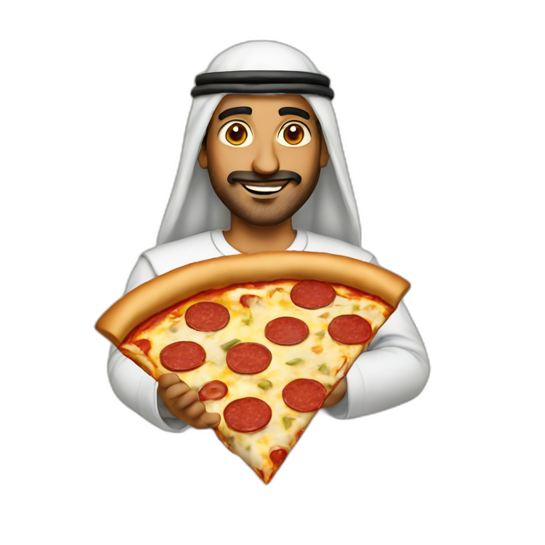 Arab-in-pizza emoji