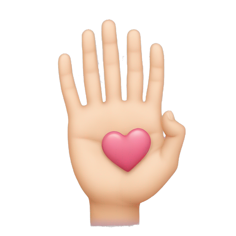 hand heart emoji