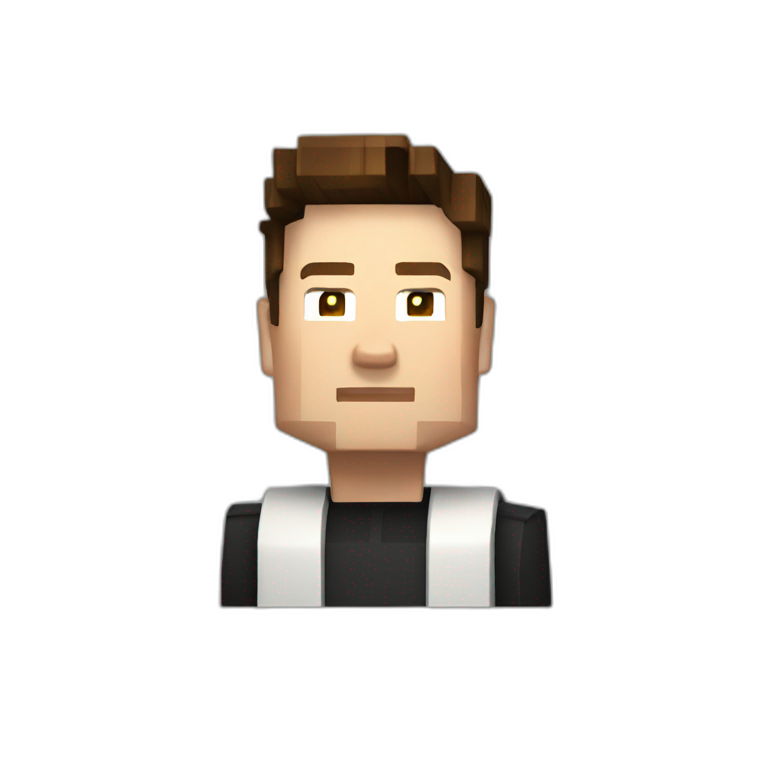 Elon musk in mincraft emoji