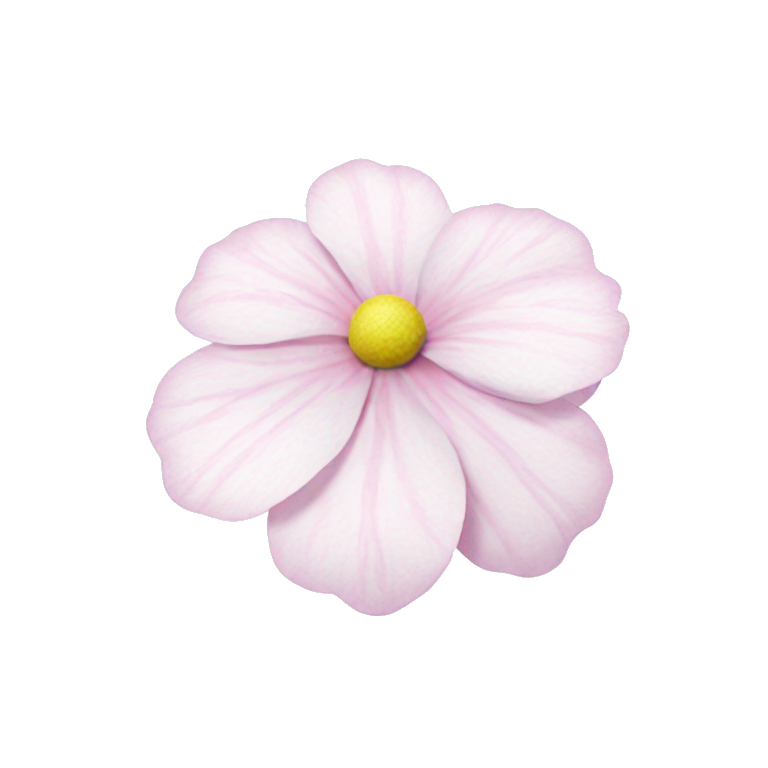 pink flower on white background emoji