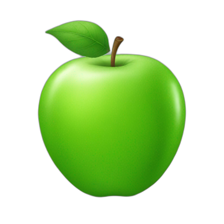 green apple emoji