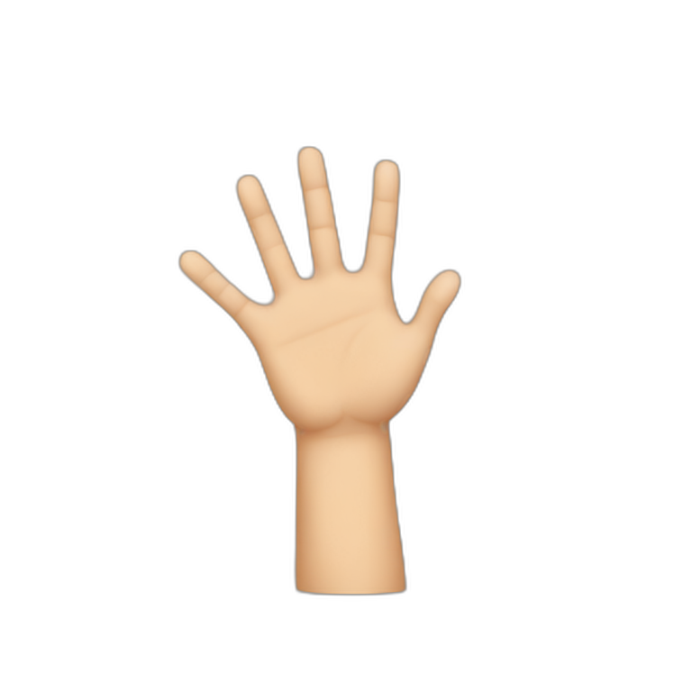 Hands up emoji
