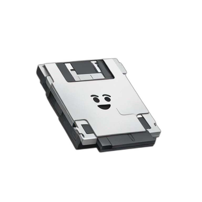 happy floppy disk emoji