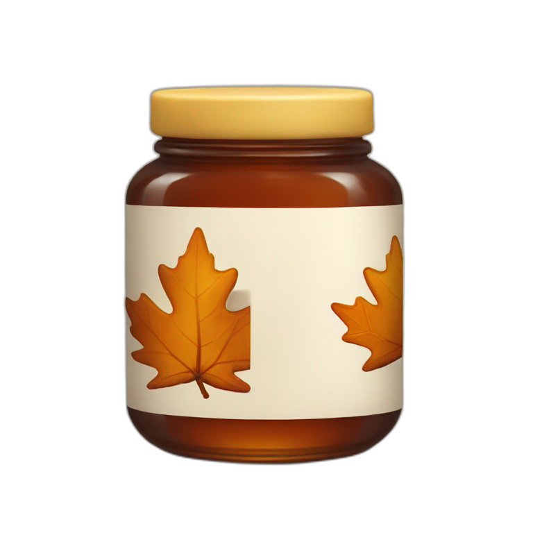 Jar of maple syrup emoji