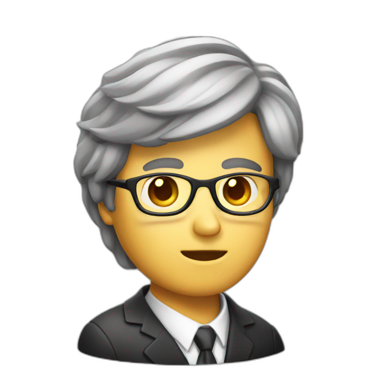 lawyer with question mark above head emoji