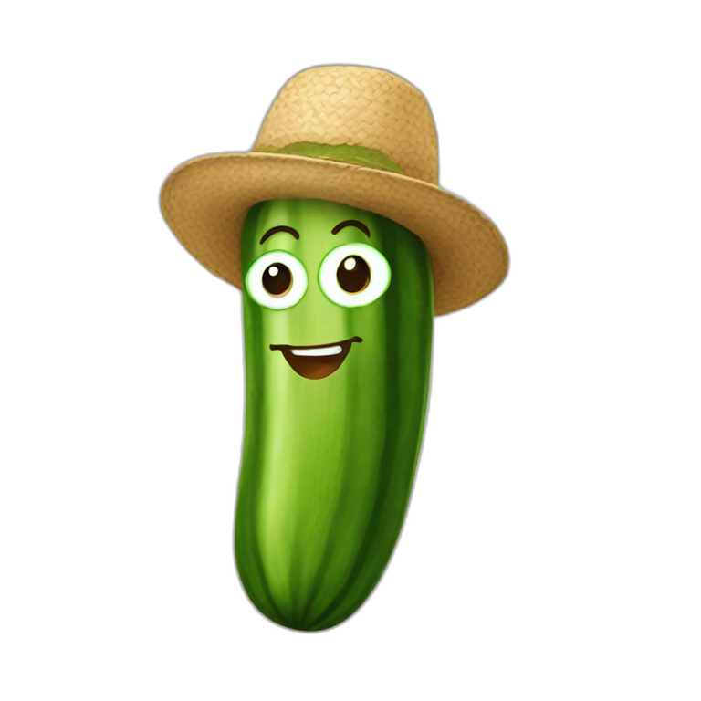 cucumber-guy-with-hat emoji