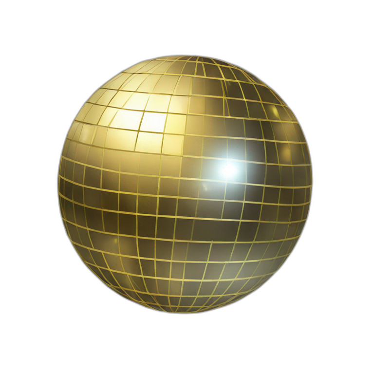 big shiny discoball emoji