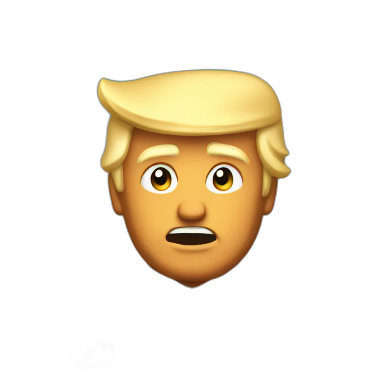 trump in the wind emoji