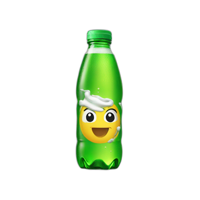 Sprite drink bottle emoji