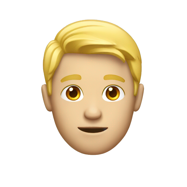 blond guy thinking emoji