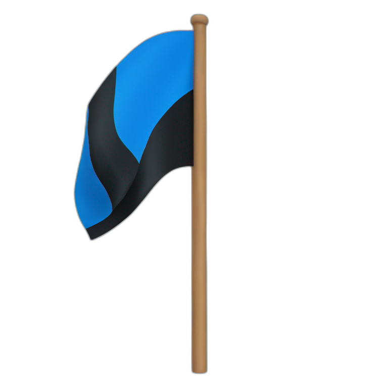 blue black blue flag emoji