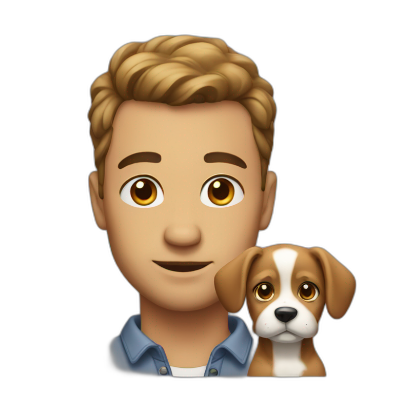 Man that looks like puppy emoji