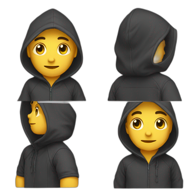 emoji takos programmer in hoodie emoji
