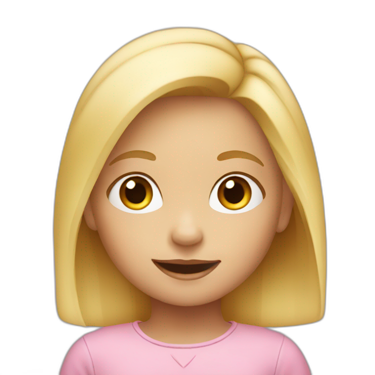 Blonde little girl emoji