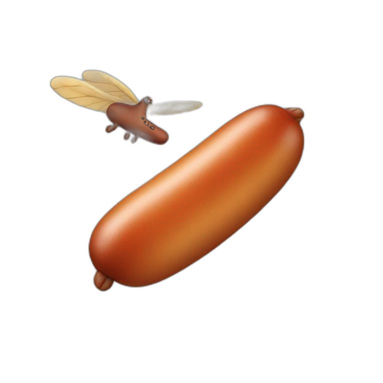 flying sausage emoji