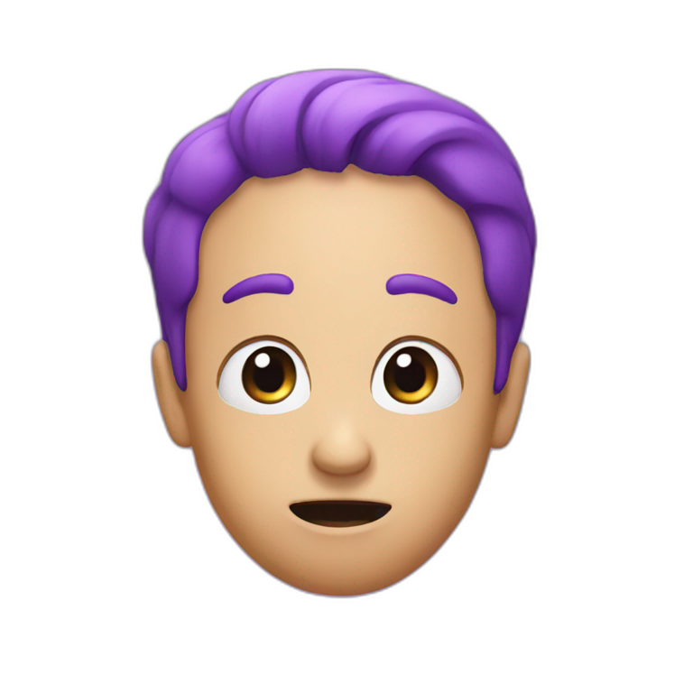 purple surprised emoji emoji