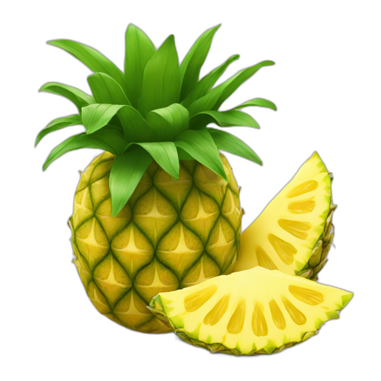 Ananas qui rigole emoji