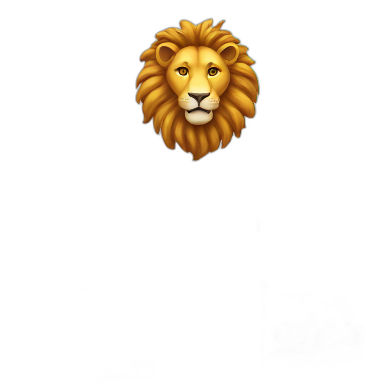 Lion and sun flag emoji
