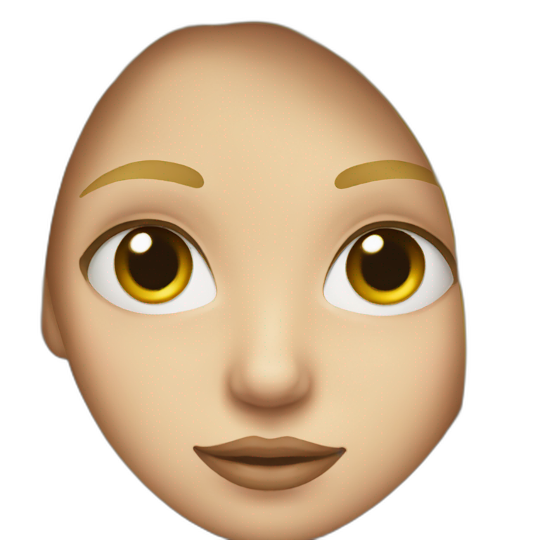Blonde girl with a beak emoji