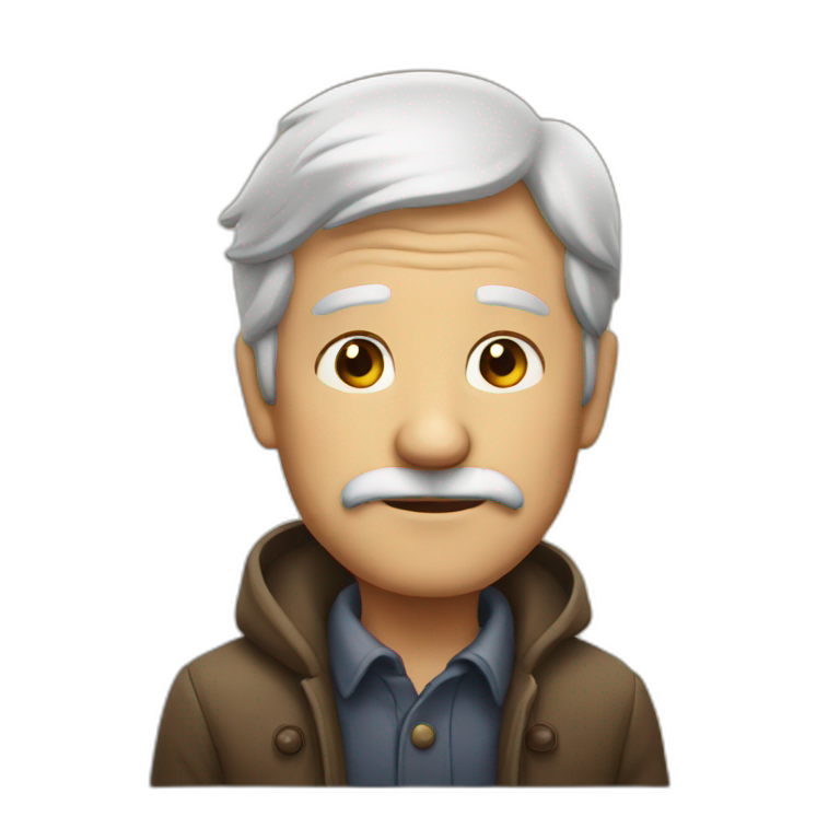 Old man in love  emoji