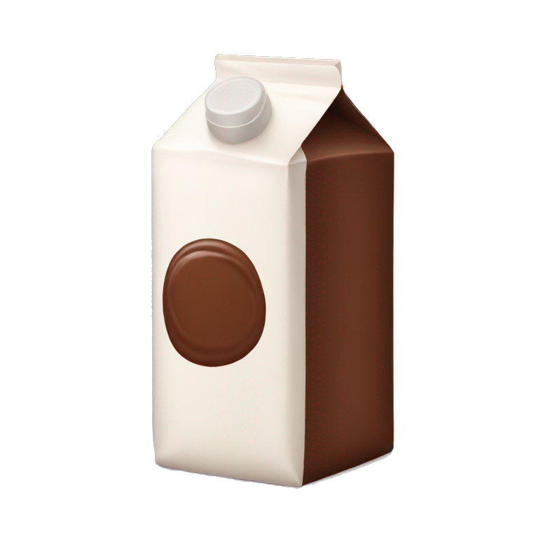chocolate milk carton emoji