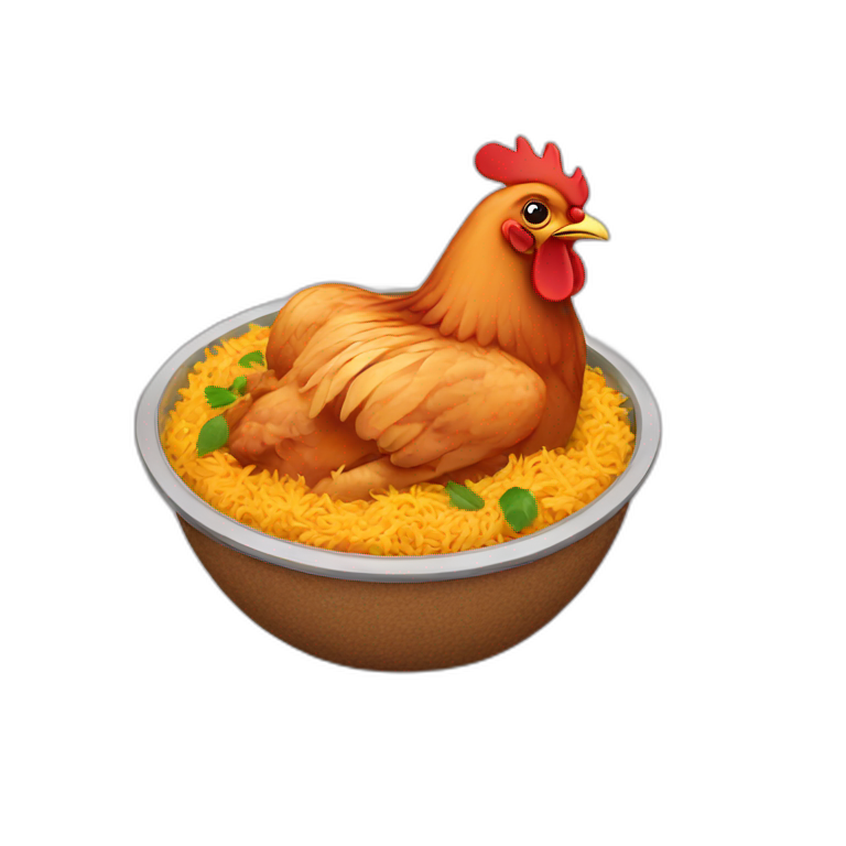 chicken biryani emoji