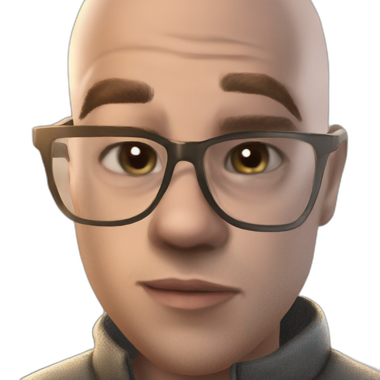 bald boy glasses meme portrait emoji