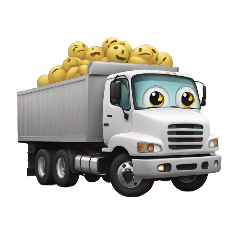truck smiley face emoji