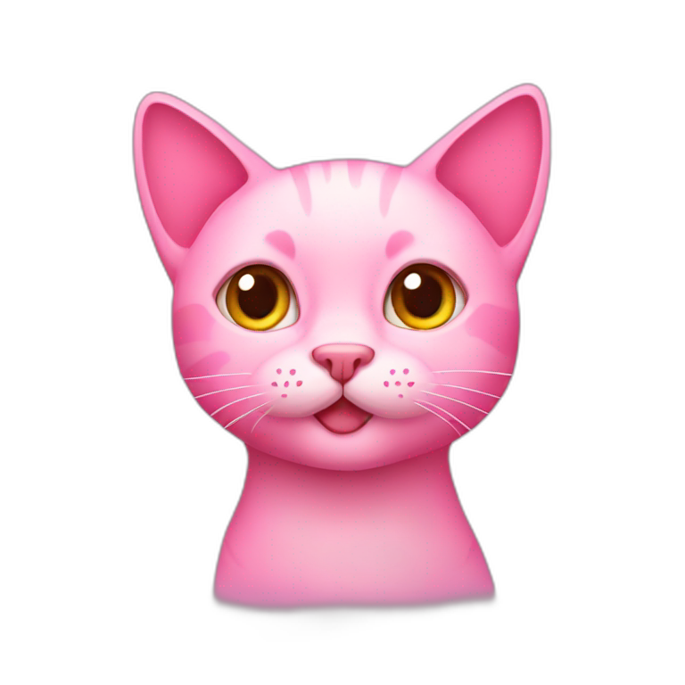 Pink cat  emoji