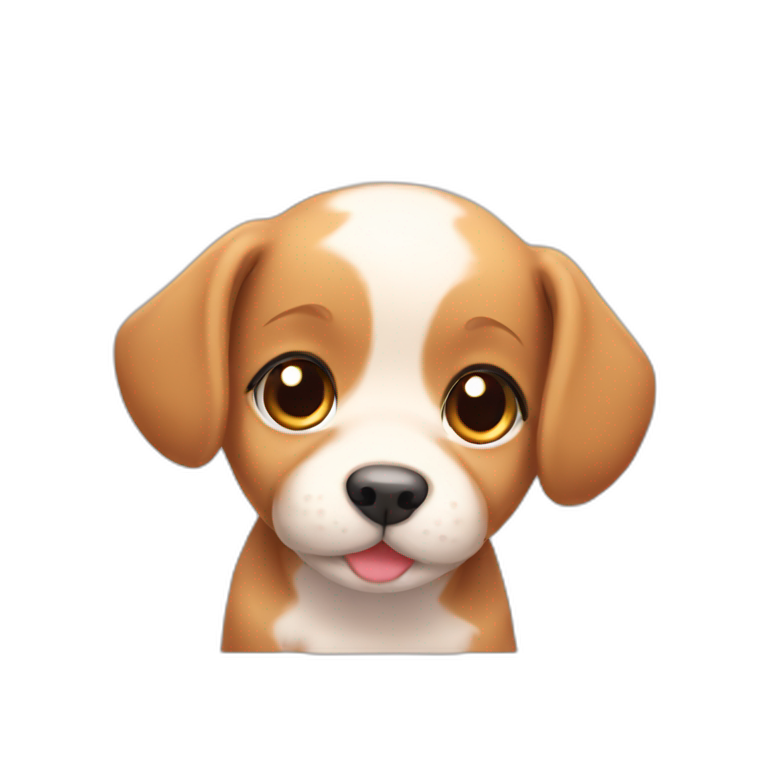 cute kawaii puppy emoji