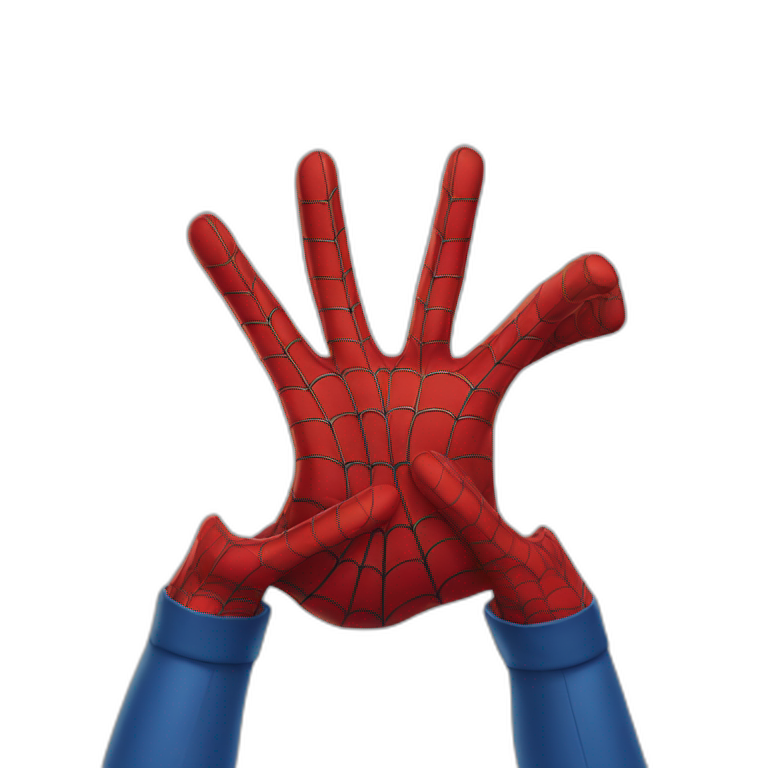 Spider-Man hand gesture emoji