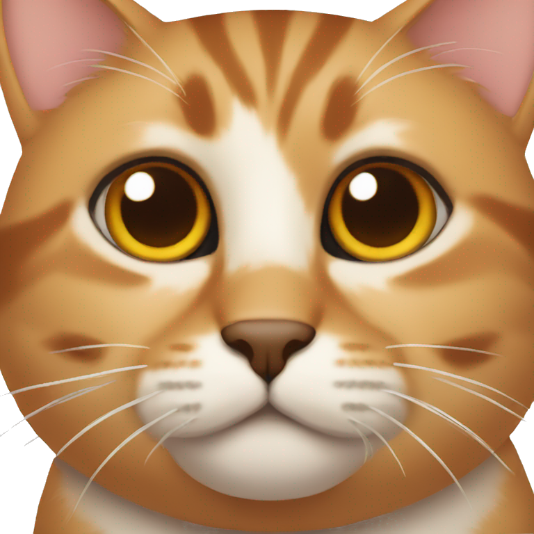  cat with brown around nose emoji