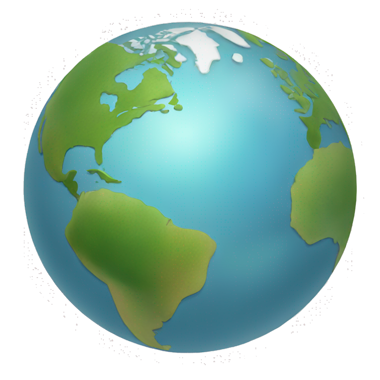 World globe south america emoji