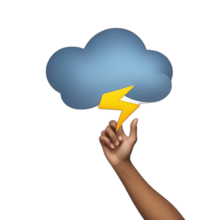 lightning speech bubble emoji