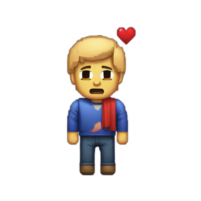 losing hearts 8 bit emoji