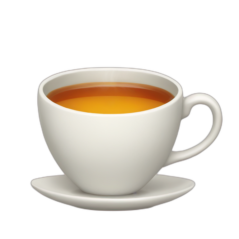 Happy tea cup emoji
