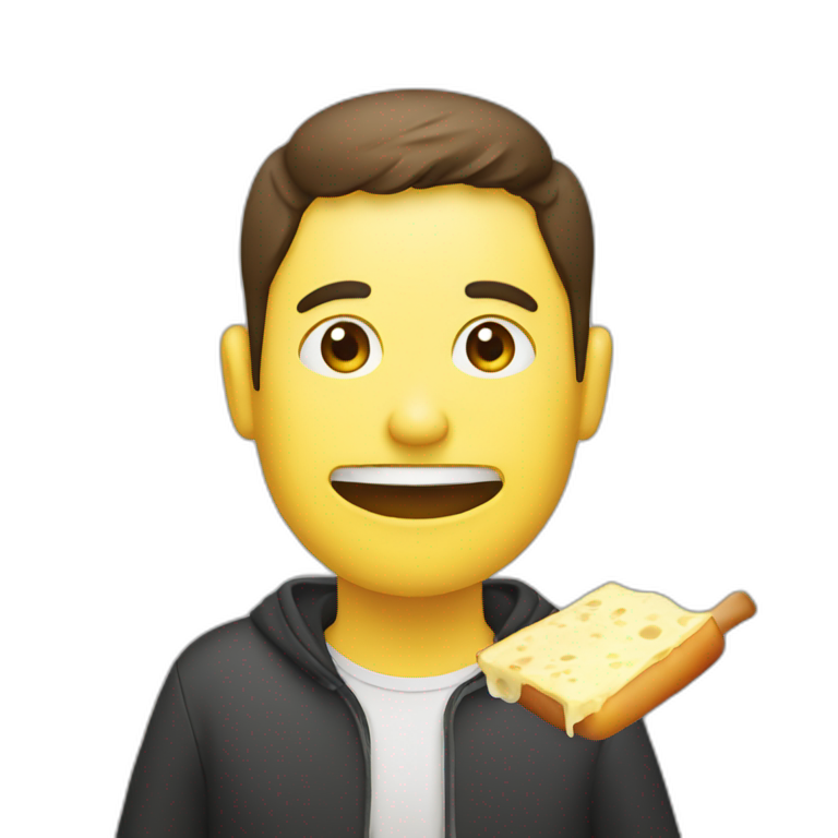 a person who eats raclette emoji