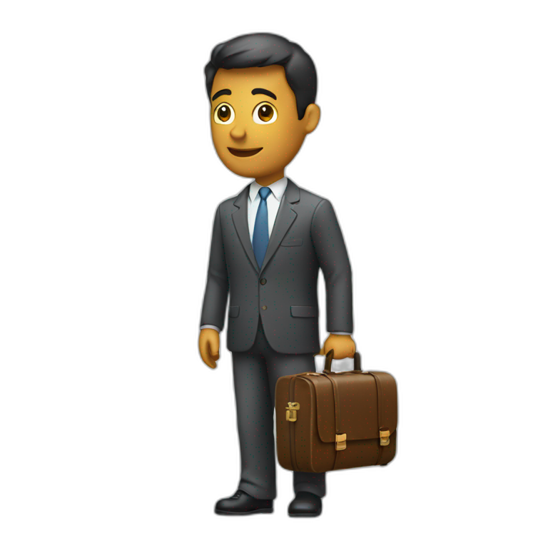 investor with a suit case emoji