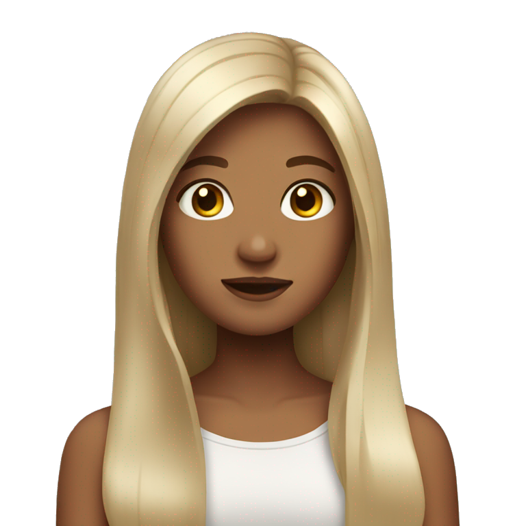 Girl with long hair  emoji