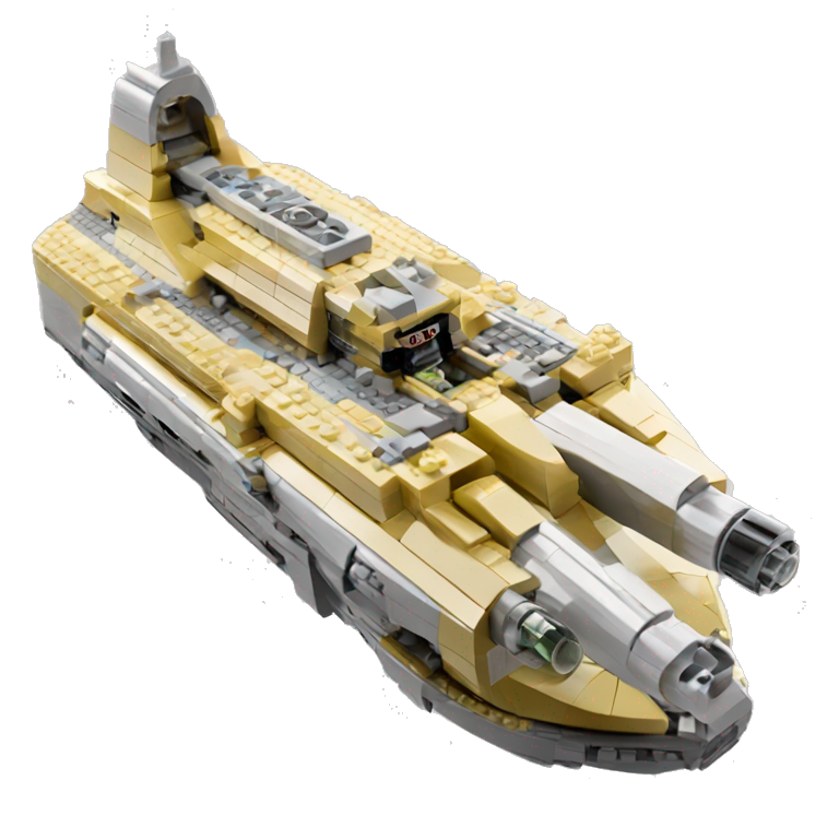 Lego Naboo Royal cruiser Starship emoji AI Emoji Generator