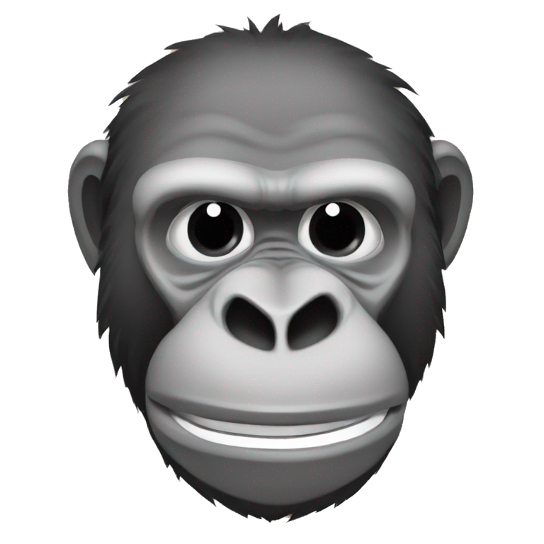 A sneaky gorilla emoji