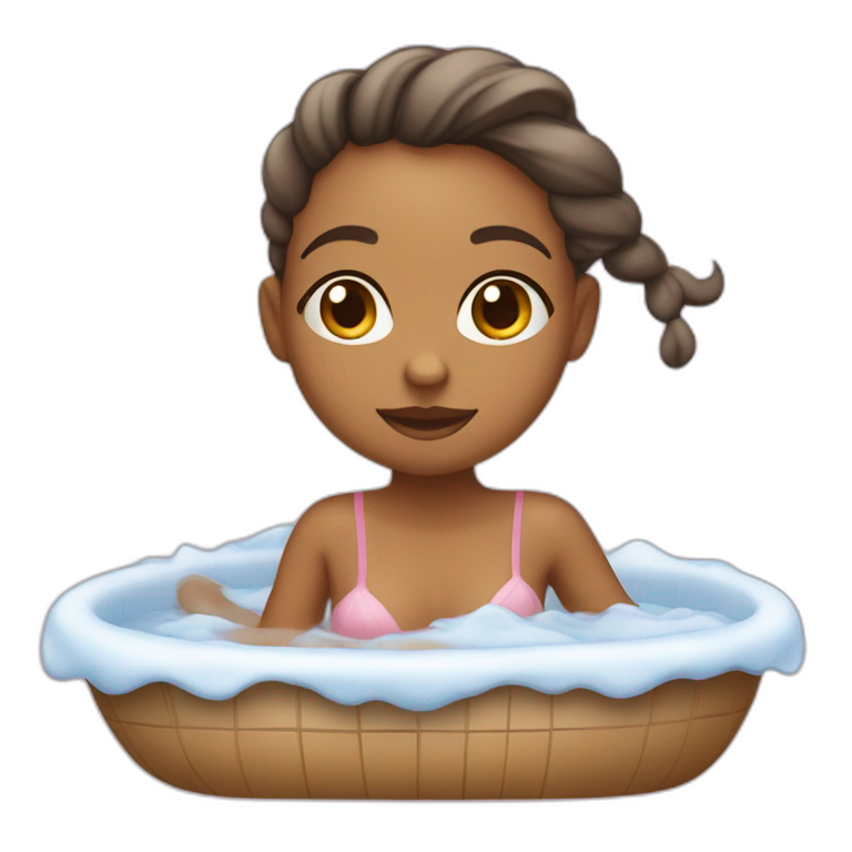 Fille en mayo de bain emoji AI Emoji Generator