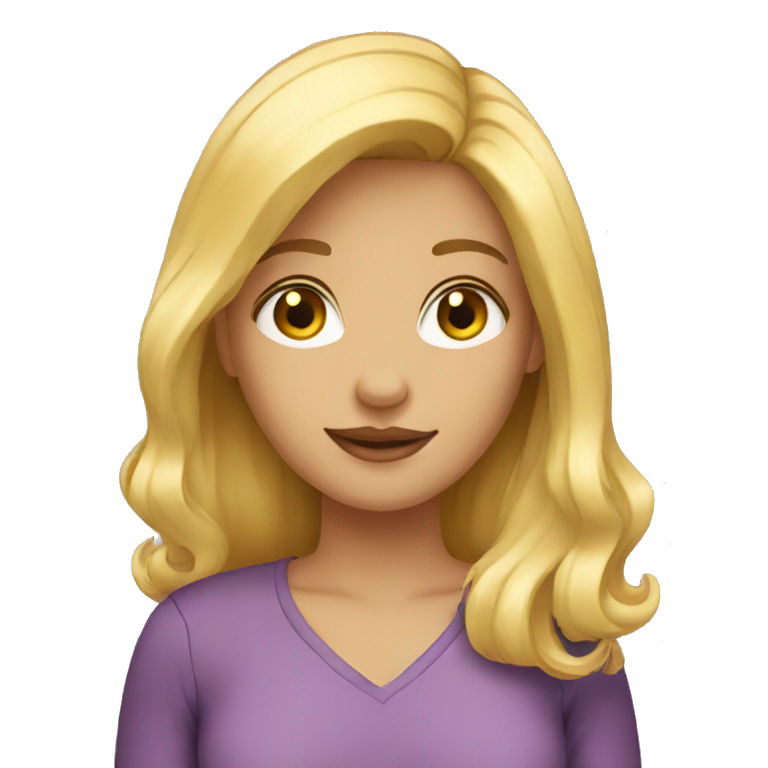 blonde girl  emoji