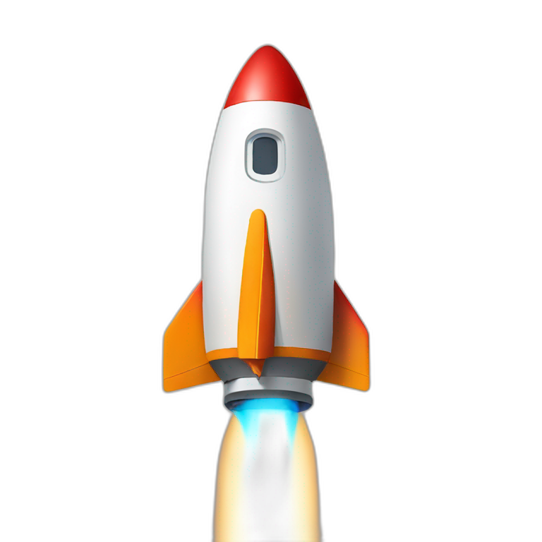 Space rocket lauching emoji